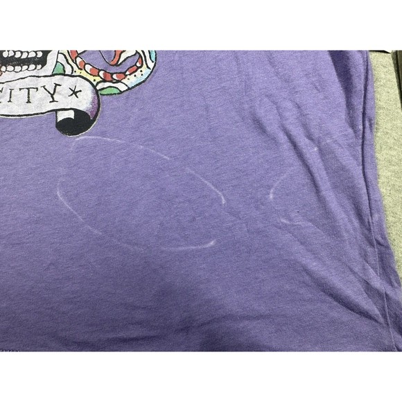 Ed Hardy Women's New York City Graphic T-Shirt (medium , Violet)‎ - Picture 3 of 9